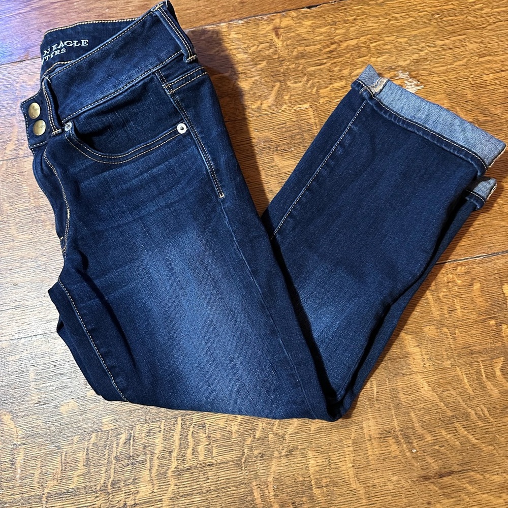 American Eagle Artist crop sz 6 super stretch